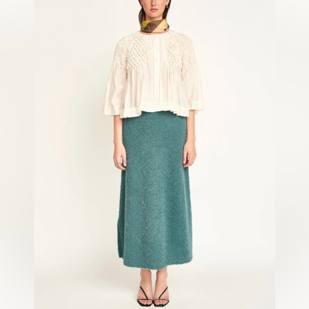 Mirth ESTES BOUCLE SKIRT IN SPRUCE sz L - Picture 1 of 11